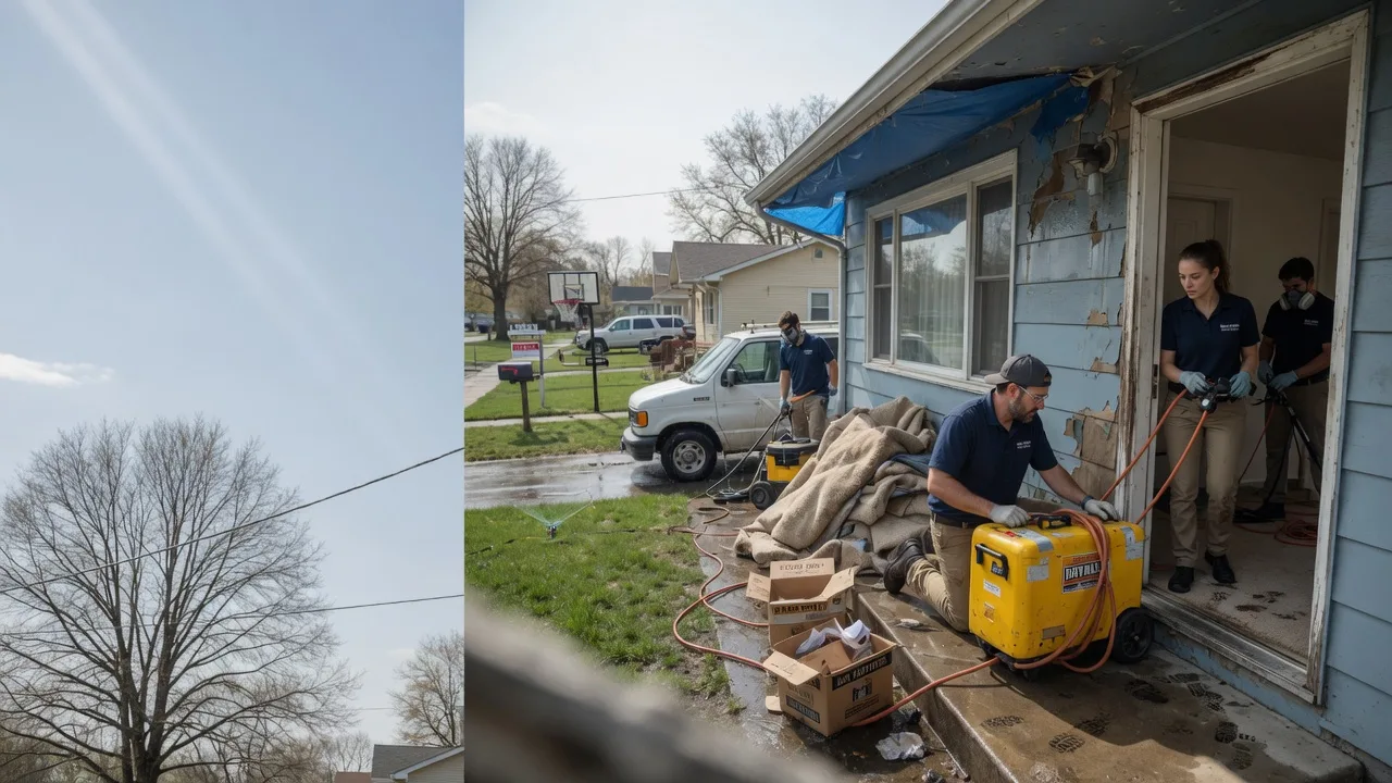 Basement Flood Cleanup in Galesburg, IL near me